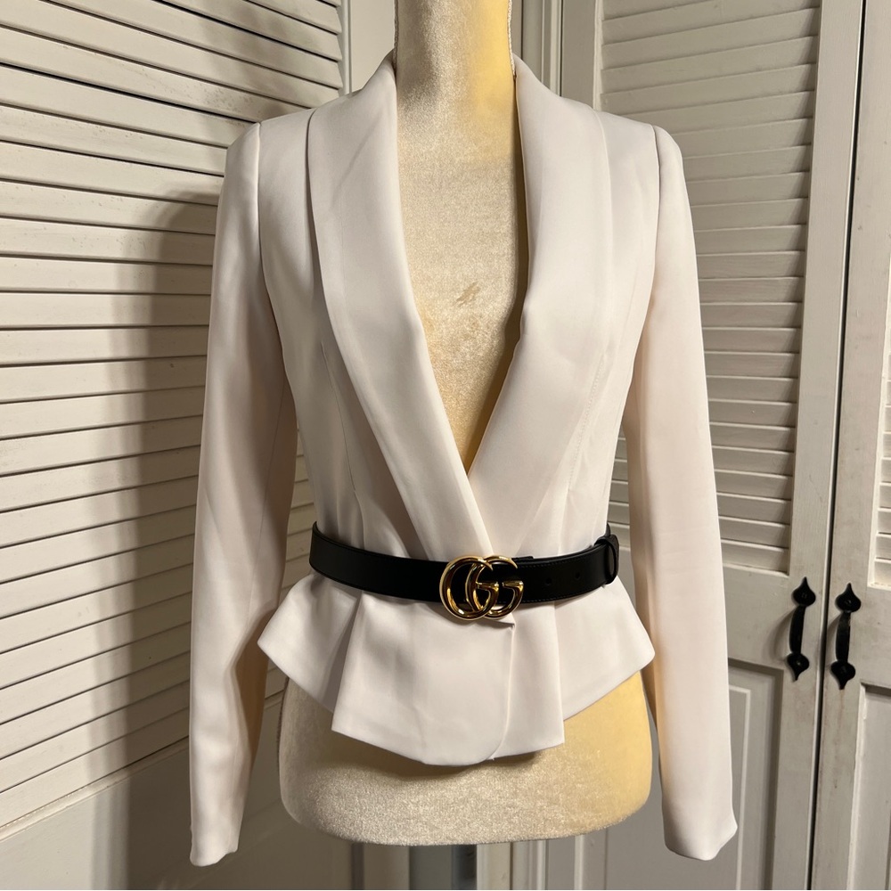 BEBE Vintage White Blazer